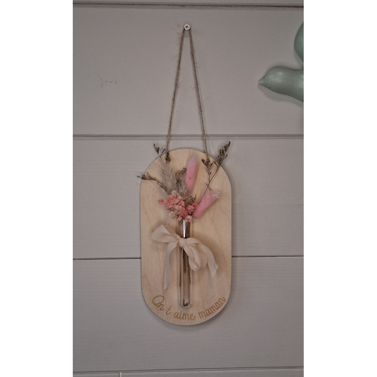Suspension avec fleurs