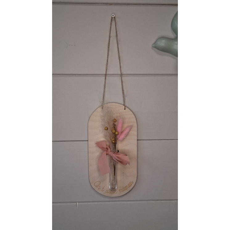 Suspension avec fleurs