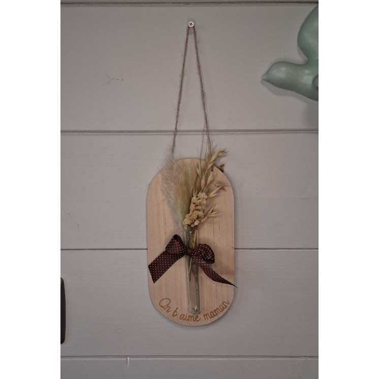 Suspension avec fleurs