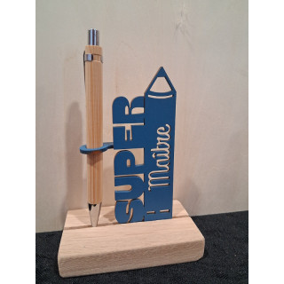 Porte stylo en bois