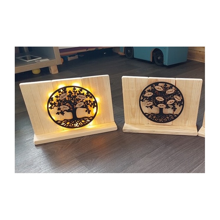 Lampe bois