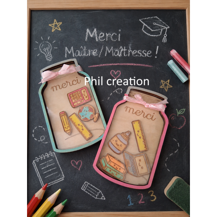 Magnet bocal merci